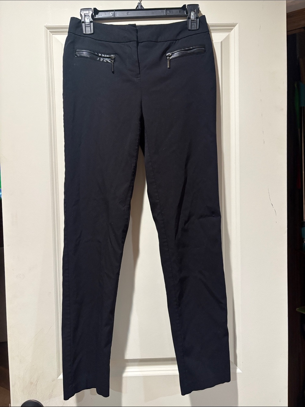 Alfani Black Skinny Jeans with Front Zip Pockets